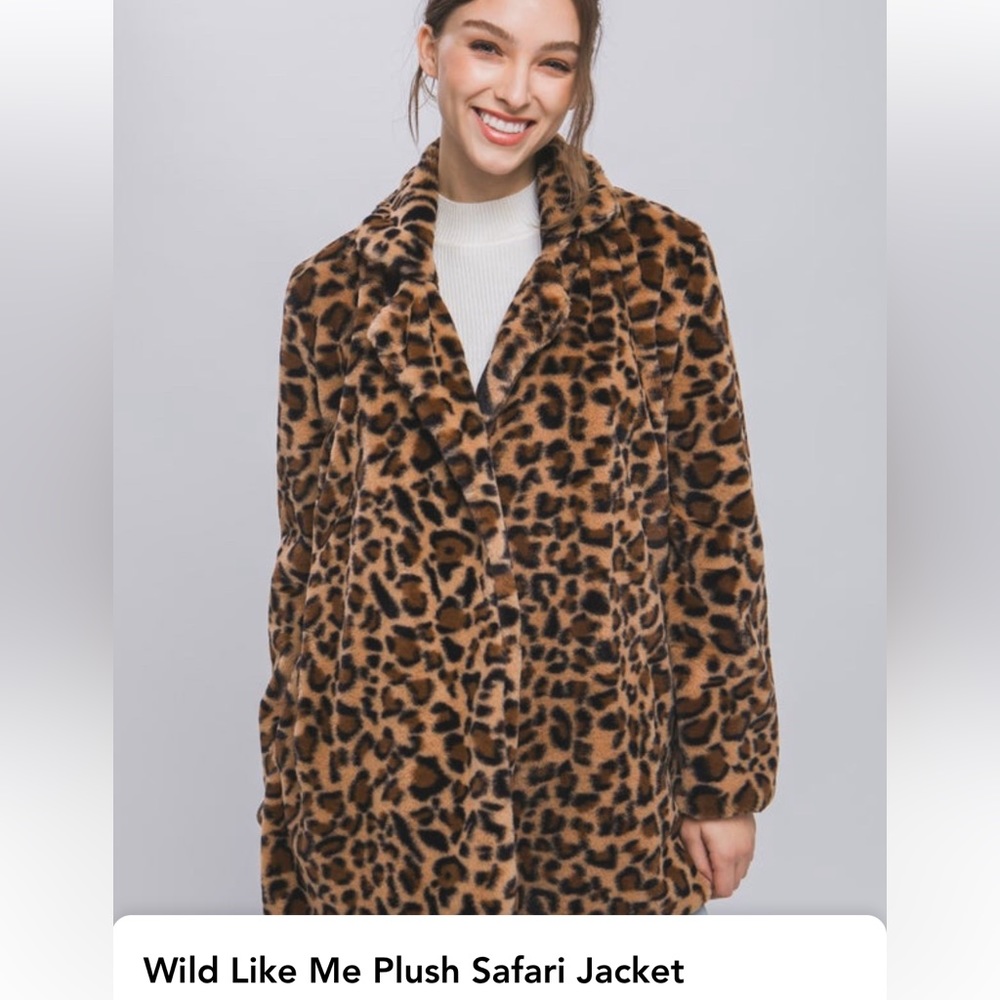 Love tree leopard coat